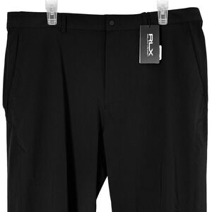 NEW RLX Ralph Lauren Mens Golf Core Tailored Fit Pants Size 36x32 Wicking Black